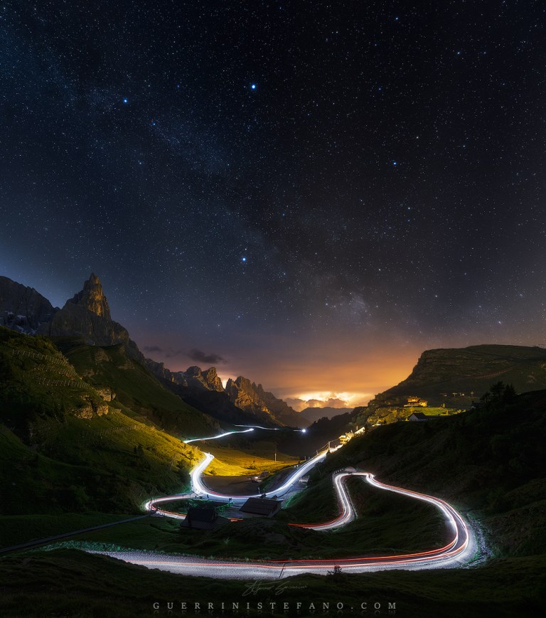 Scie di luce Dolomiti by Guerrini Stefano