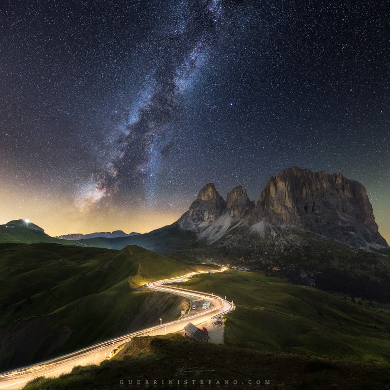 Milky way road by Guerrini Stefano