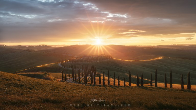 Tramonto Baccoleno Crete Senesi Toscana Guerrini Stefano
